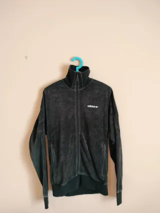 Felpa Adidas donna collo alto nera