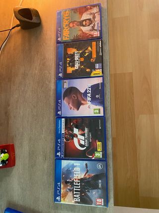PS4 Juegos: Far Cry, FIFA 22, BF1, GT Sport, BO3