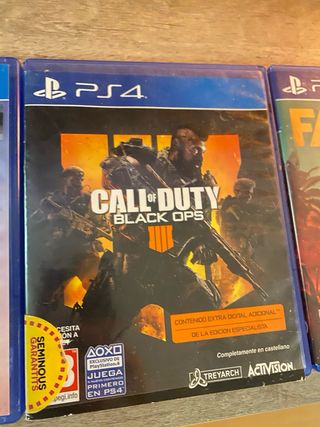 PS4 Juegos: Far Cry, FIFA 22, BF1, GT Sport, BO3