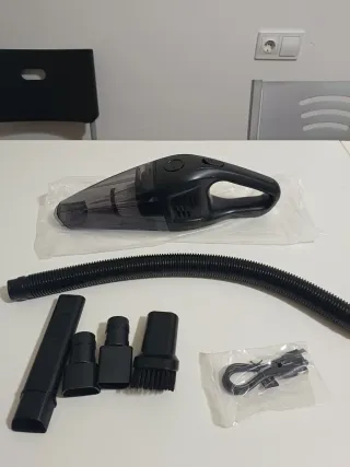 Aspirador de mano portátil negro