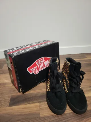 Vans Sk8-Hi Wedge Leopardo Mujer