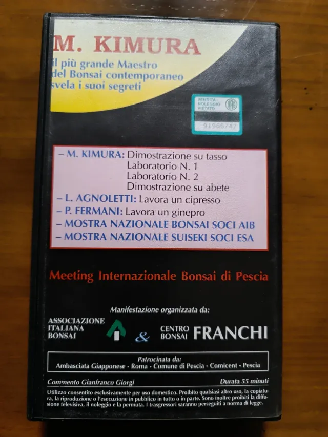 Cinta VHS Masahiko Kimura - Bonsai
