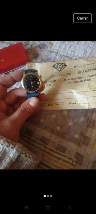 Reloj Racer Dorado y Negro