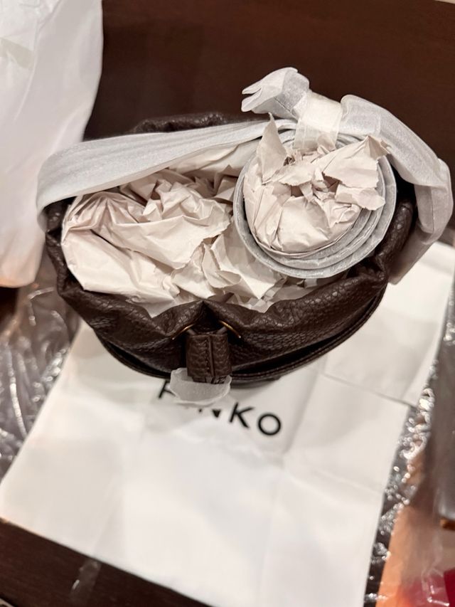 Borsa Bucket Flamenco Pinko Marrone Nuova