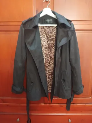 Gabardina Blu by Blu forro animal Talla XXL