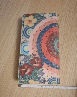 Billetera monedero mujer floral
