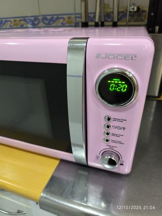 Microondas Rosa Jocel 20L con caja