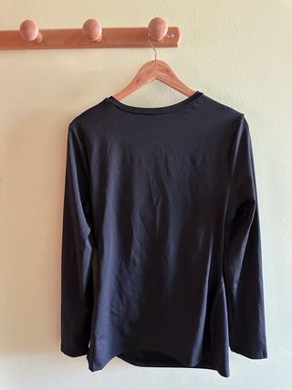 Camiseta de lactancia negra
