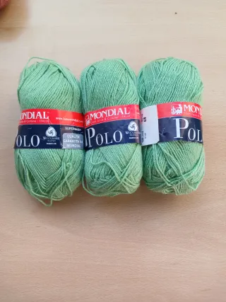 3 Ovillos Lana Mondial Polo