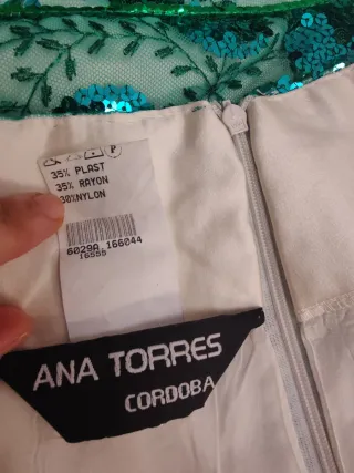Vestido fiesta lentejuelas verde.Rebajassss!!