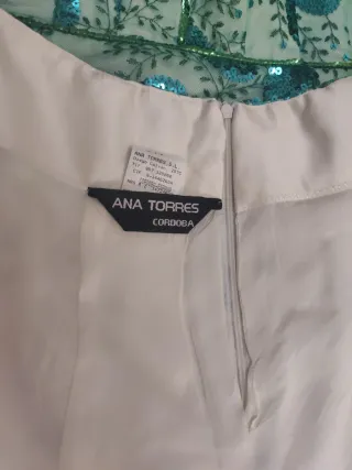 Vestido fiesta lentejuelas verde.Rebajassss!!