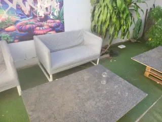 Mesa de terraza de madera 