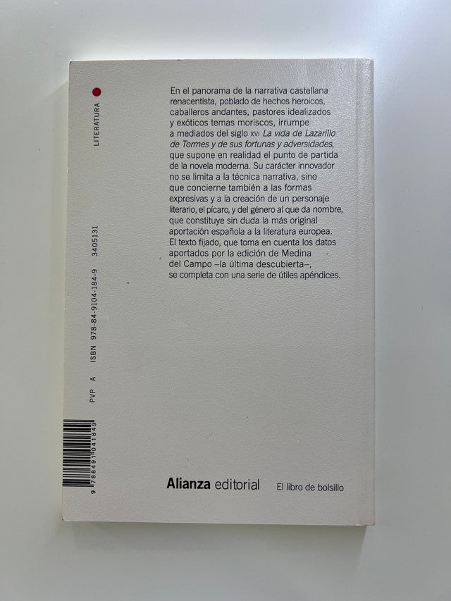 LAZARILLO DE TORMES - ANTONIO REY HAZAS (Edición).