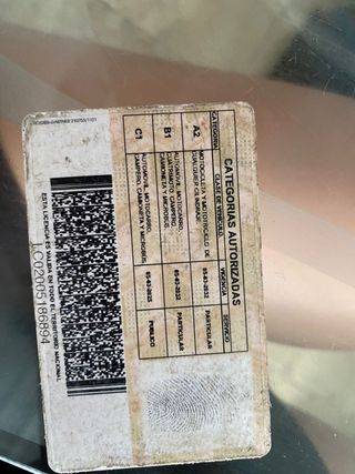 Busco empleo en cualquier cosa, tengo licencia.