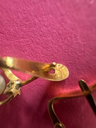 Pendientes Oro 750 con Perlas