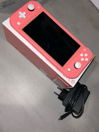 Custodia per Nintendo Switch Lite corallo + rosa 