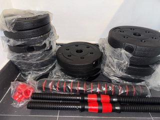 Mancuernas 30kg con Barra Recta Ajustable. Nuevo