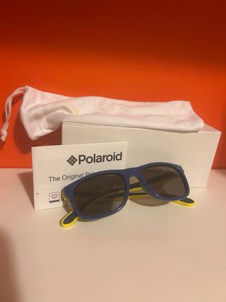Gafas de sol Polaroid niño azul y amarillo