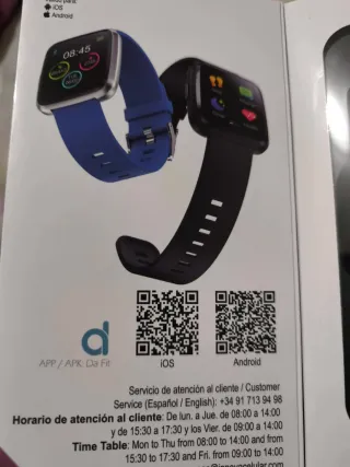 Reloj Deportivo Da Fit Negro/Azul