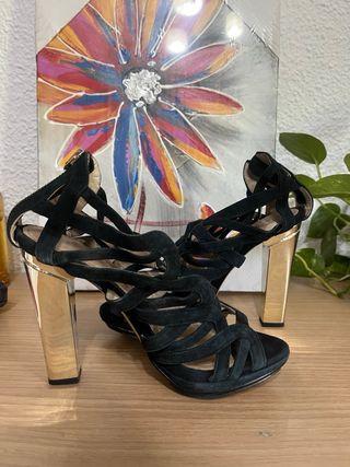 Sandalias de tacón alto Zara 37 para fiesta/boda