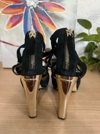 Sandalias de tacón alto Zara 37 para fiesta/boda