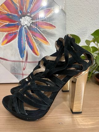 Sandalias de tacón alto Zara 37 para fiesta/boda