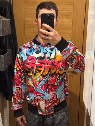 Bomber Hip Hop Graffiti Multicolor