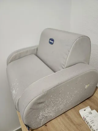 Sofá infantil Chicco cinza