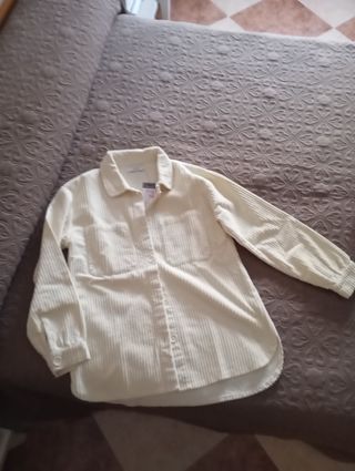 Camisa de pana beige