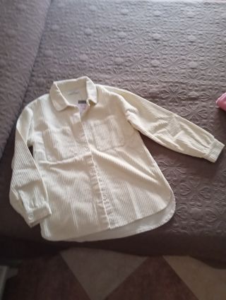 Camisa de pana beige