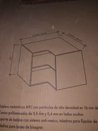 Mobile da Cucina Angolo Basso 930mm