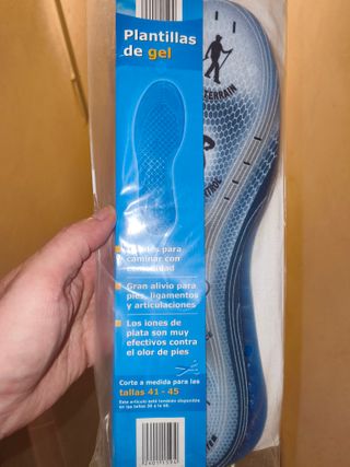 Plantillas Gel Deportivas Talla 41-45 (2 uds)