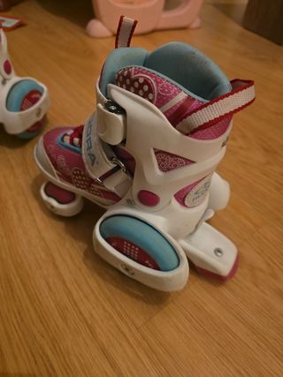 Patines Hudora Niña Rosa y Azul