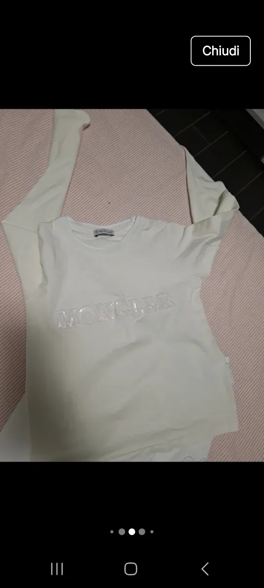 Moncler T-shirt e pantaloni bambina 8 anni