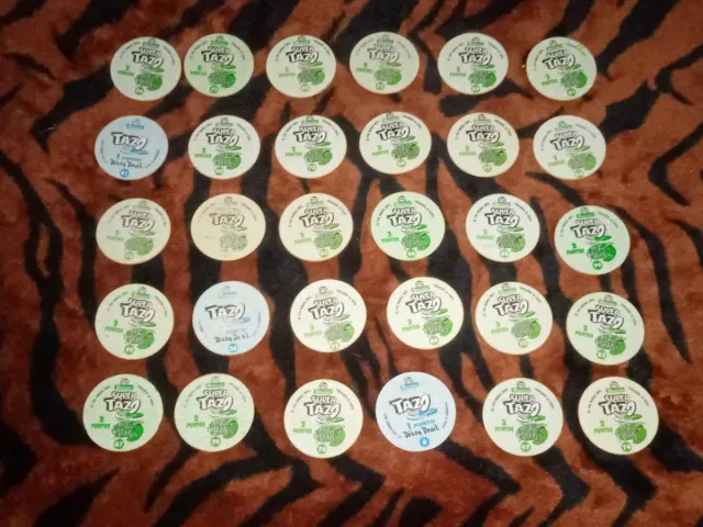 LOTE DE 30 TAZOS MATUTANO AÑOS 90