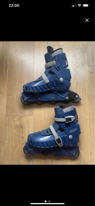 Patines en línea azules, 