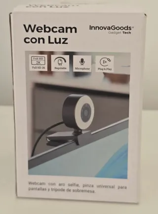 Webcam InnovaGoods con Luz 2K