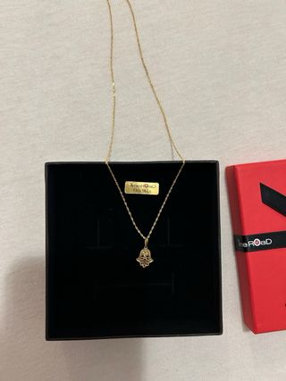 Cadena y Colgante Oro 9k mano de fatima
