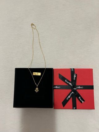 Cadena y Colgante Oro 9k mano de fatima