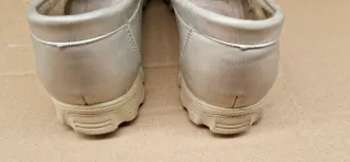 Mocasines dorado perlado, mujer, talla 38