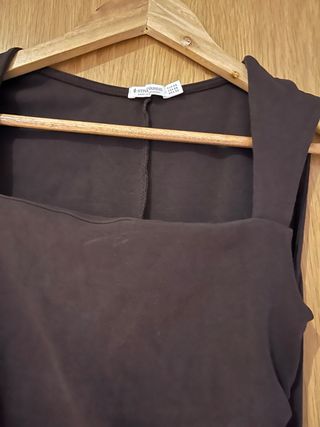 Vestido marrón Stradivarius Talla XS