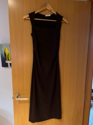 Vestido marrón Stradivarius Talla XS