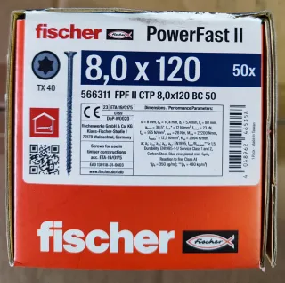 Viti Fischer PowerFast II 8x120mm