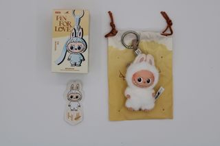 POP MART Labubu Pin For Love Lettera H Peluche