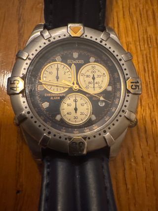 Reloj Duward Cronógrafo Alarma Dorado/Plateado