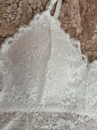 Conjunto 3 Tops Encaje Mujer Talla L 