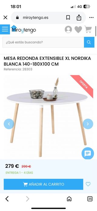 Mesa Comedor Extensible NUEVA