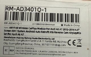 Carplay Android Auto MMI3G Audi A6 A7