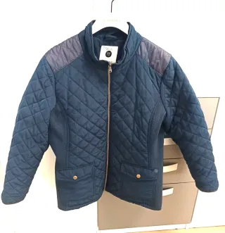 Parka guateada azul marino Talla M