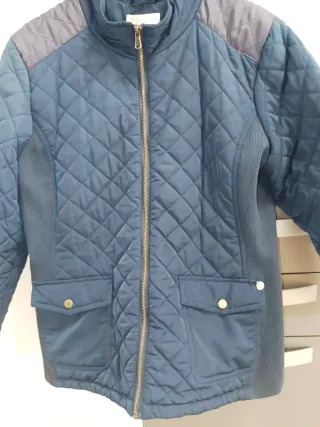 Parka guateada azul marino Talla M